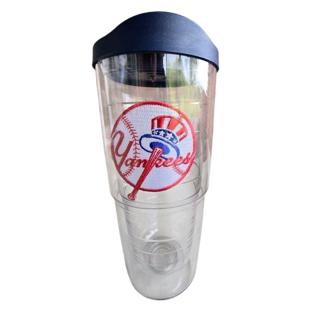 Tervis 24oz New York Yankees Tumbler with Navy Blue Lid – Insulated Cup MLB